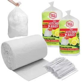 200 Ct Heavy Duty Trash Bags Tall 13 Gallon Large Garbage Lemon Scented Kitchen
