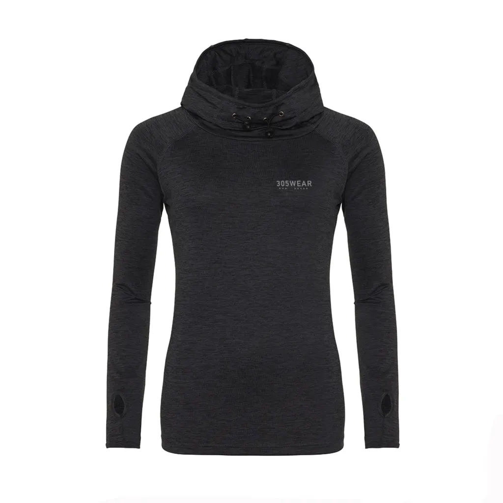 305WEAR Wordmark Performance Lite Womens Cowl Neck Hoody