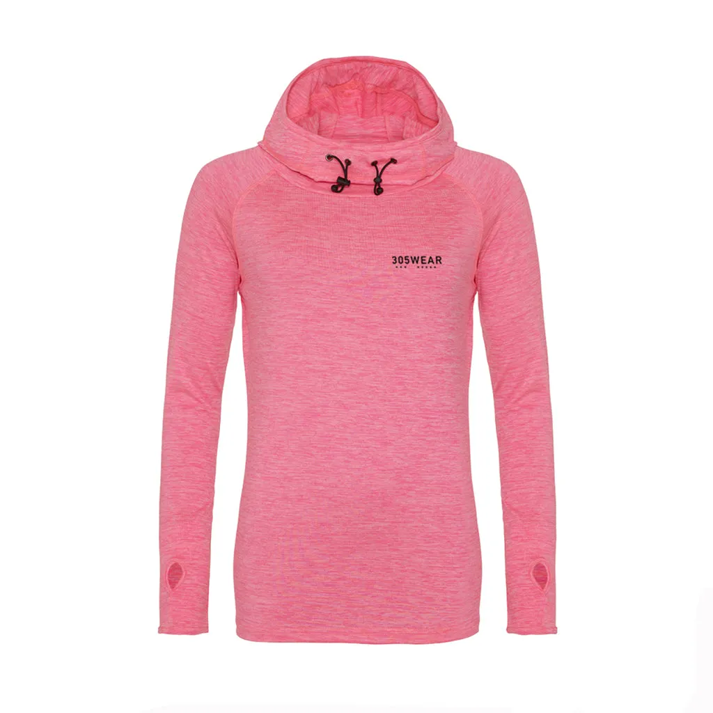 305WEAR Wordmark Performance Lite Womens Cowl Neck Hoody
