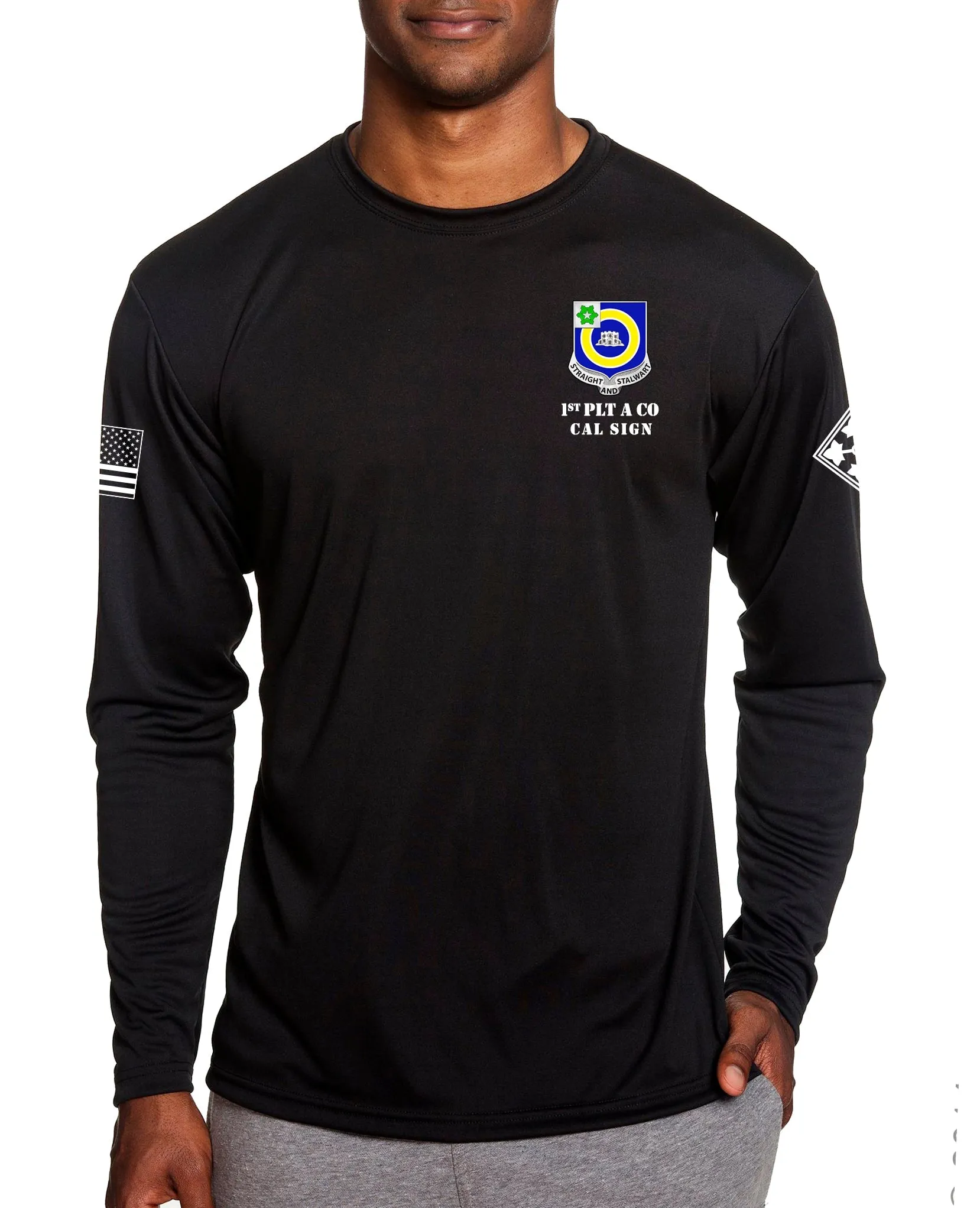 Able Co Reapers Long Sleeve Performance PT Shirt. This shirt IS approved for PT.