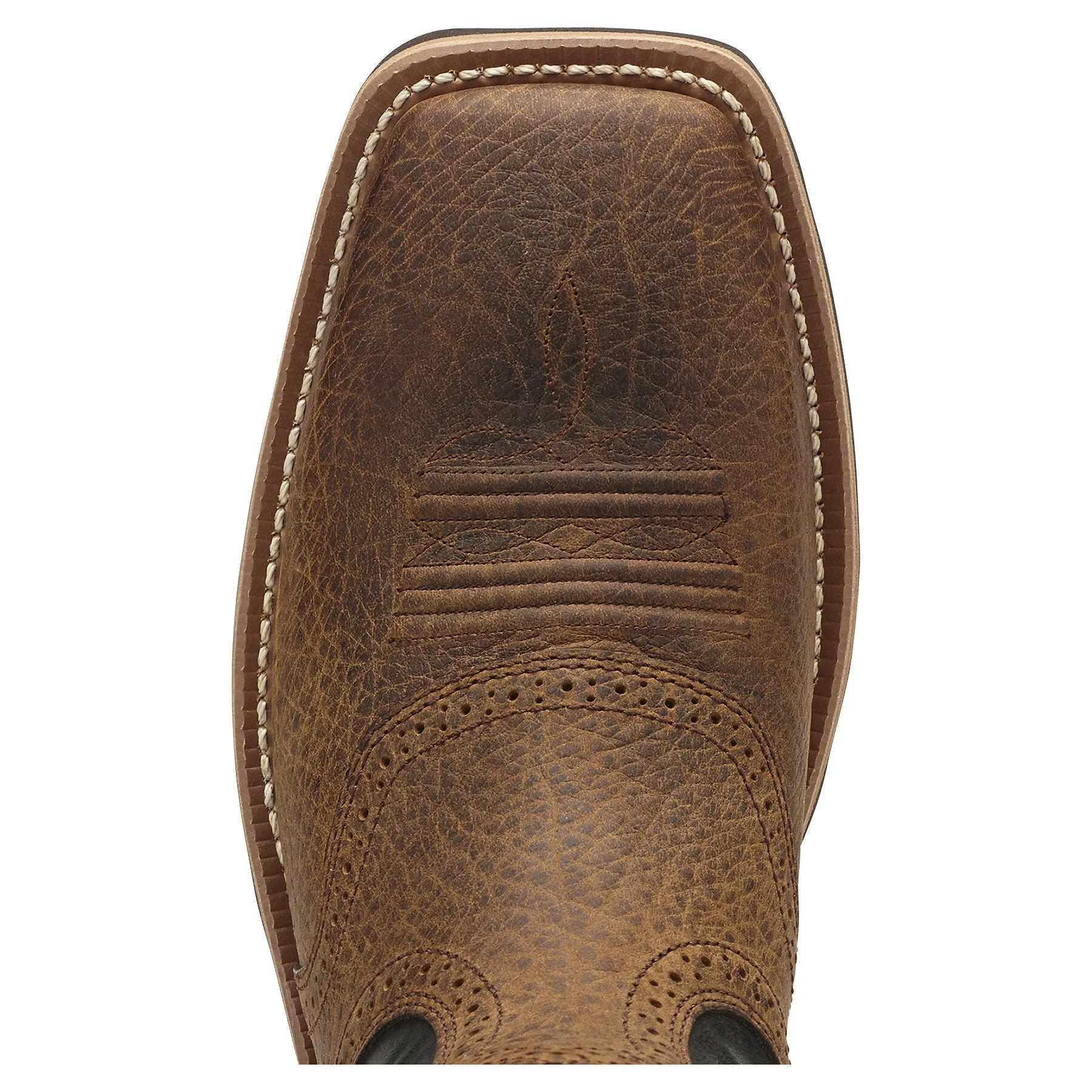 Ariat Mens Heritage Roughstock Wide Square Toe Western Boot Earth