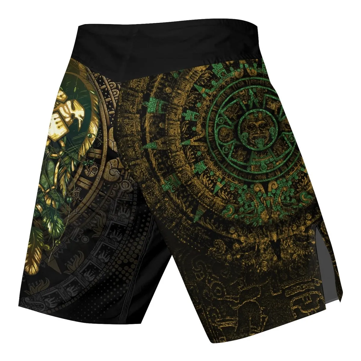 Aztec Jungle Warrior Mask Fight Shorts