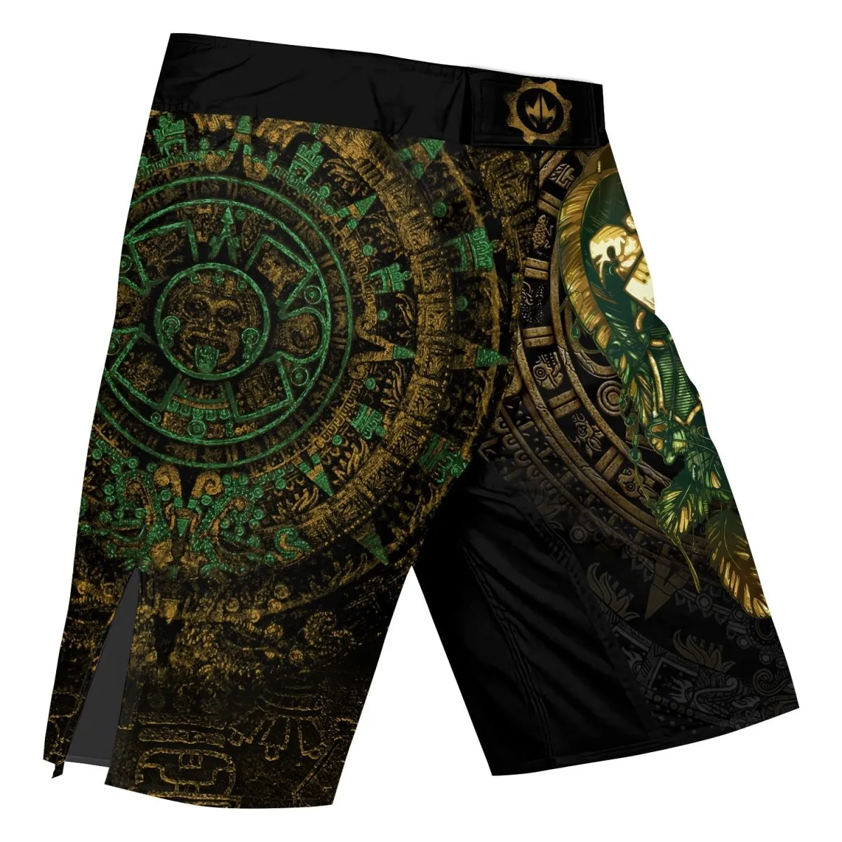 Aztec Jungle Warrior Mask Fight Shorts