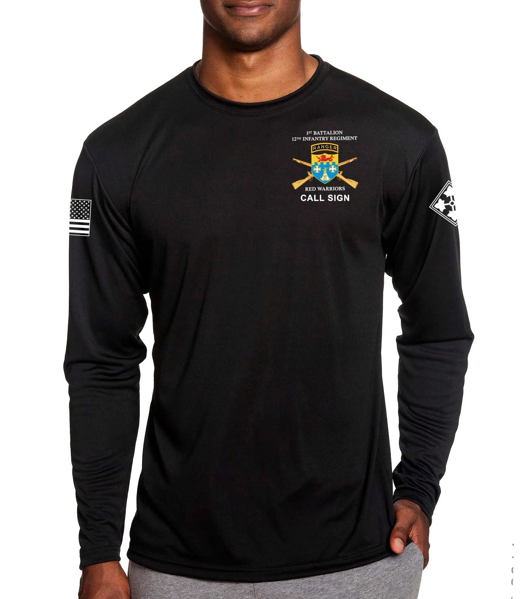 B Co Long Sleeve Performance PT Shirt. This shirt IS approved for PT.