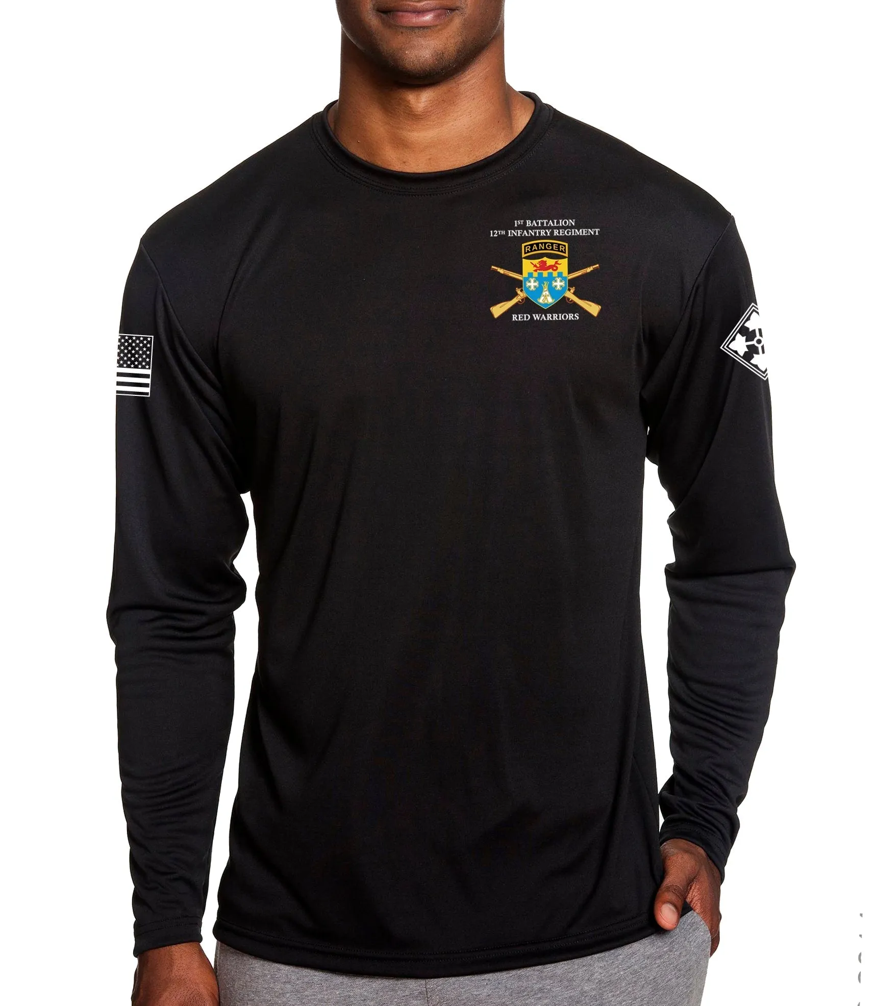 B Co Long Sleeve Performance PT Shirt. This shirt IS approved for PT.