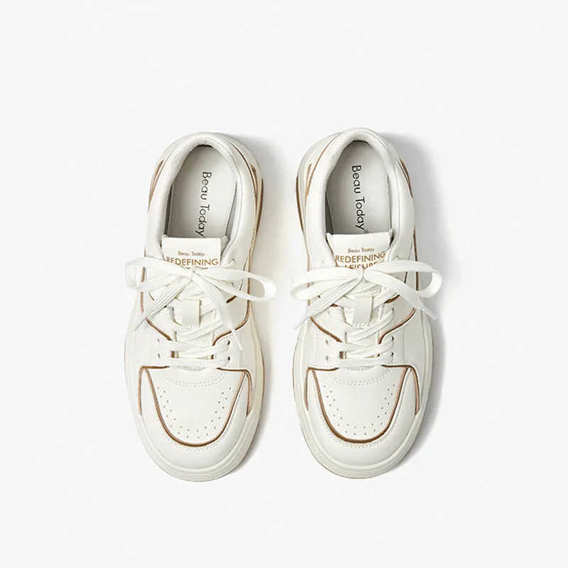 BeauToday Leisure Platform Sneakers with Breathable Air Hole for Women