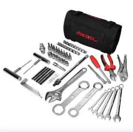 BOXO X SHREDDY ADVENTURE MOTORCYCLE ROLL | 40-Piece Metric Motorcycle Tool Kit