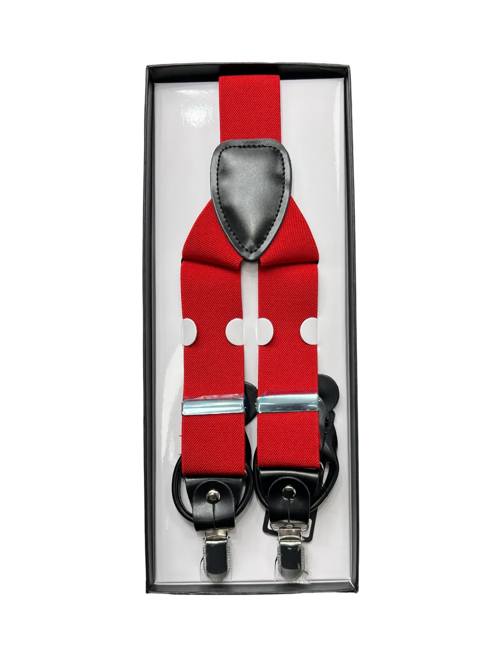 Brand Q Men's Red Suspenders