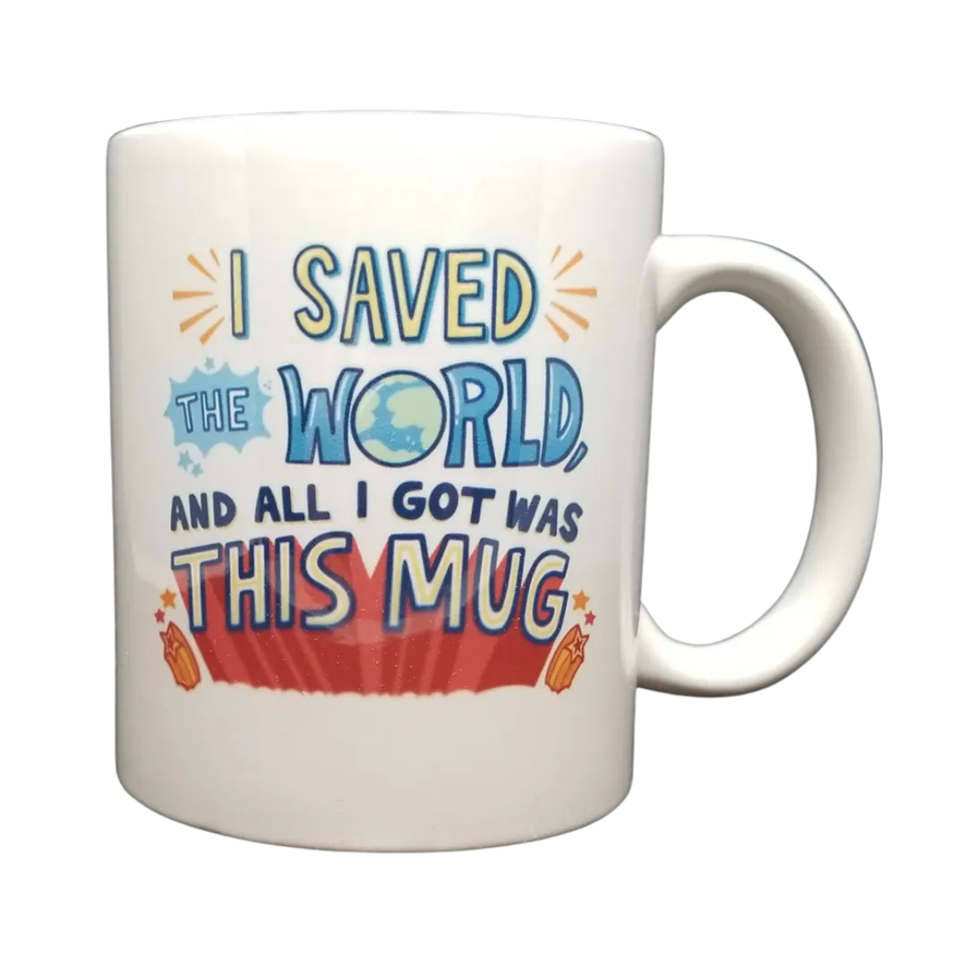 Brooklyn Superhero Supply Co. "I Saved the World" Coffee Mug