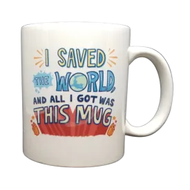 Brooklyn Superhero Supply Co. "I Saved the World" Coffee Mug