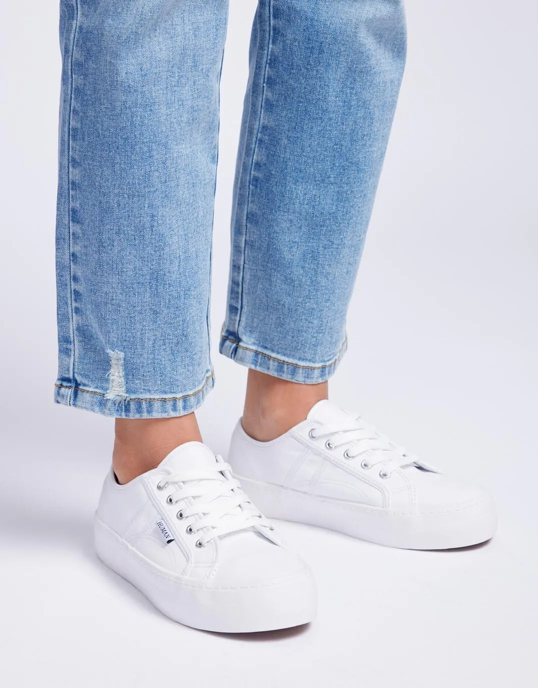 Cass Leather Sneakers - White