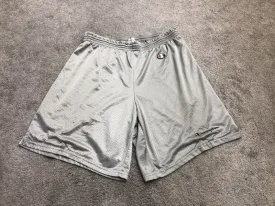 Champion Shorts Mens Large Gray Bermuda Activewear Running Training Sports Logo