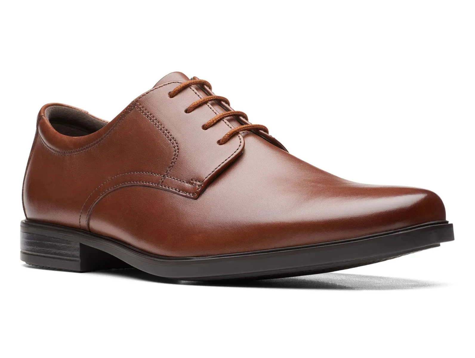 Clarks Howard Walk - Dark Tan Leather