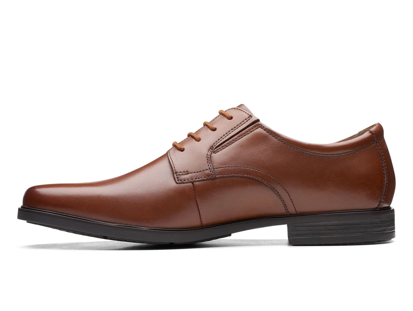 Clarks Howard Walk - Dark Tan Leather