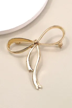 Classic Bow Ribbon Brooch Pin Charm