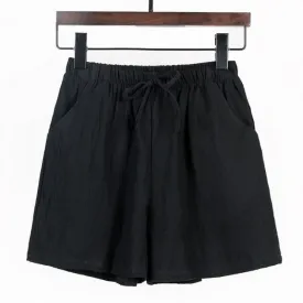 Cotton Linen Shorts For Women