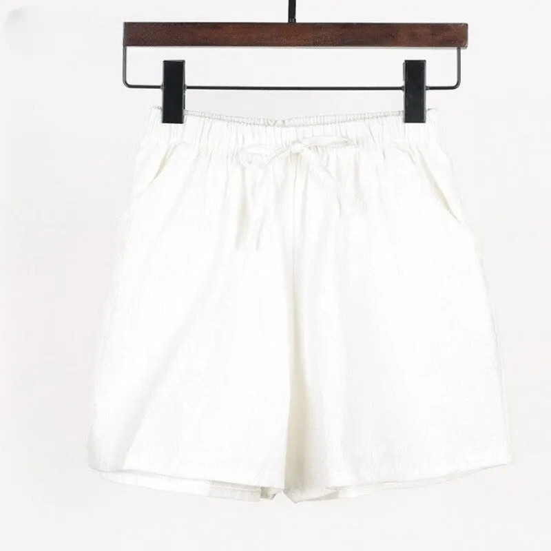 Cotton Linen Shorts For Women