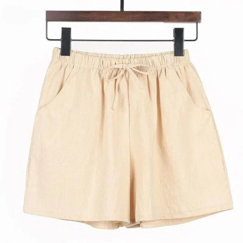 Cotton Linen Shorts For Women