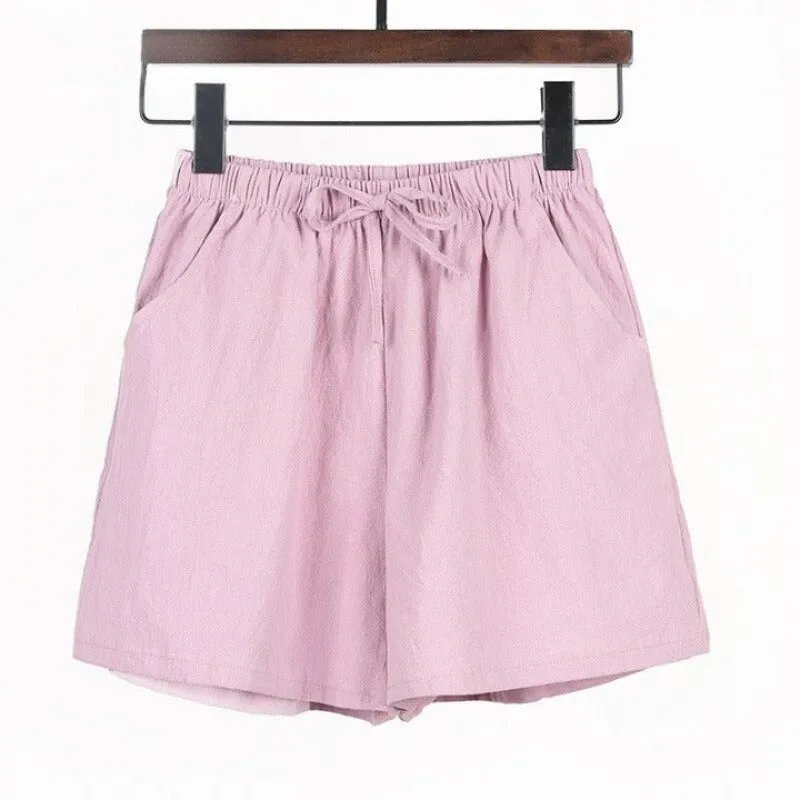 Cotton Linen Shorts For Women