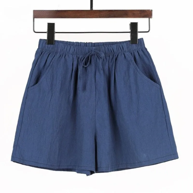 Cotton Linen Shorts For Women