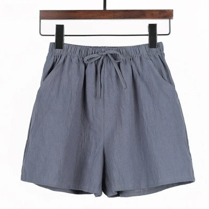 Cotton Linen Shorts For Women