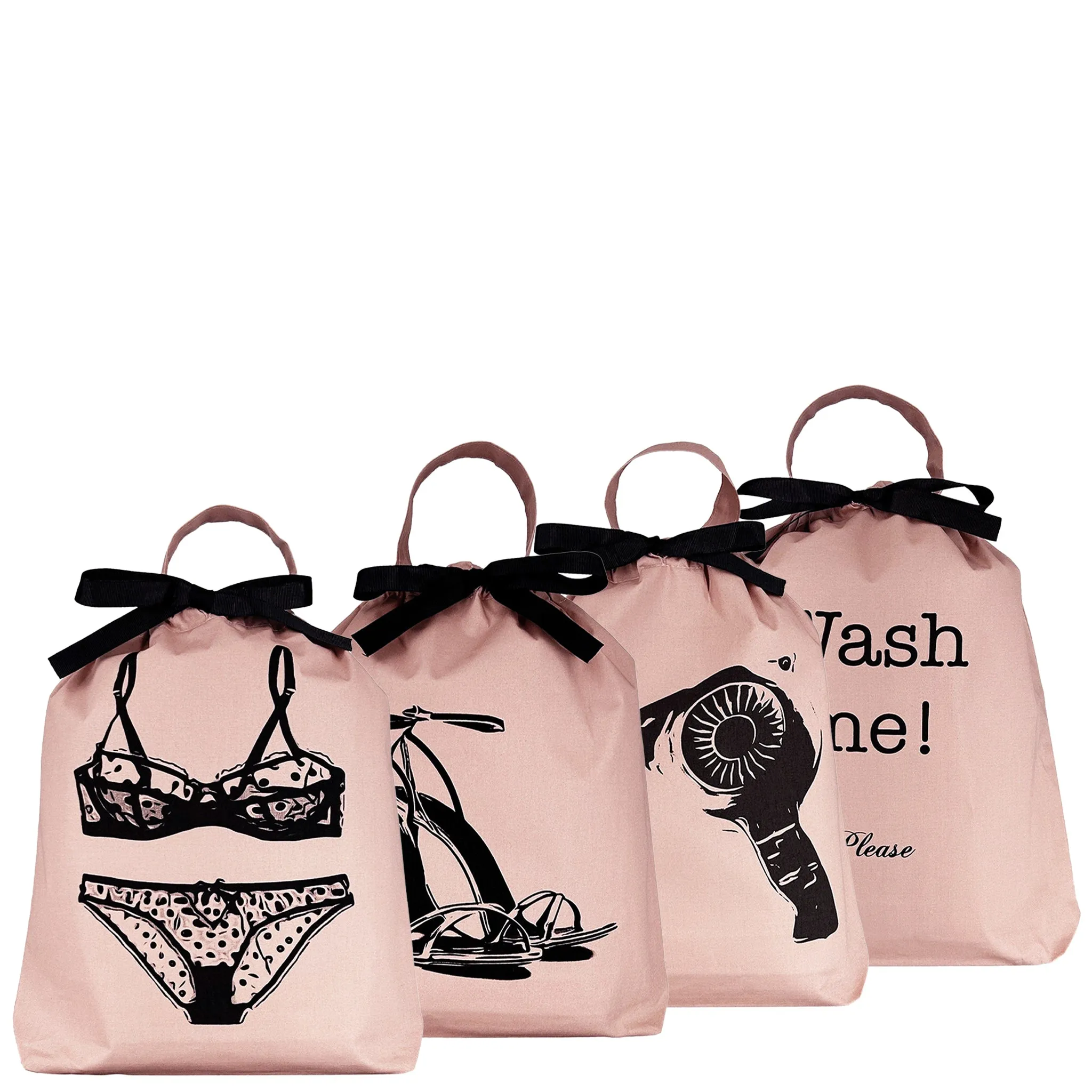 CUSTOM Packing & Organizing Bags Cream, Women's Travel Set 4-pack
