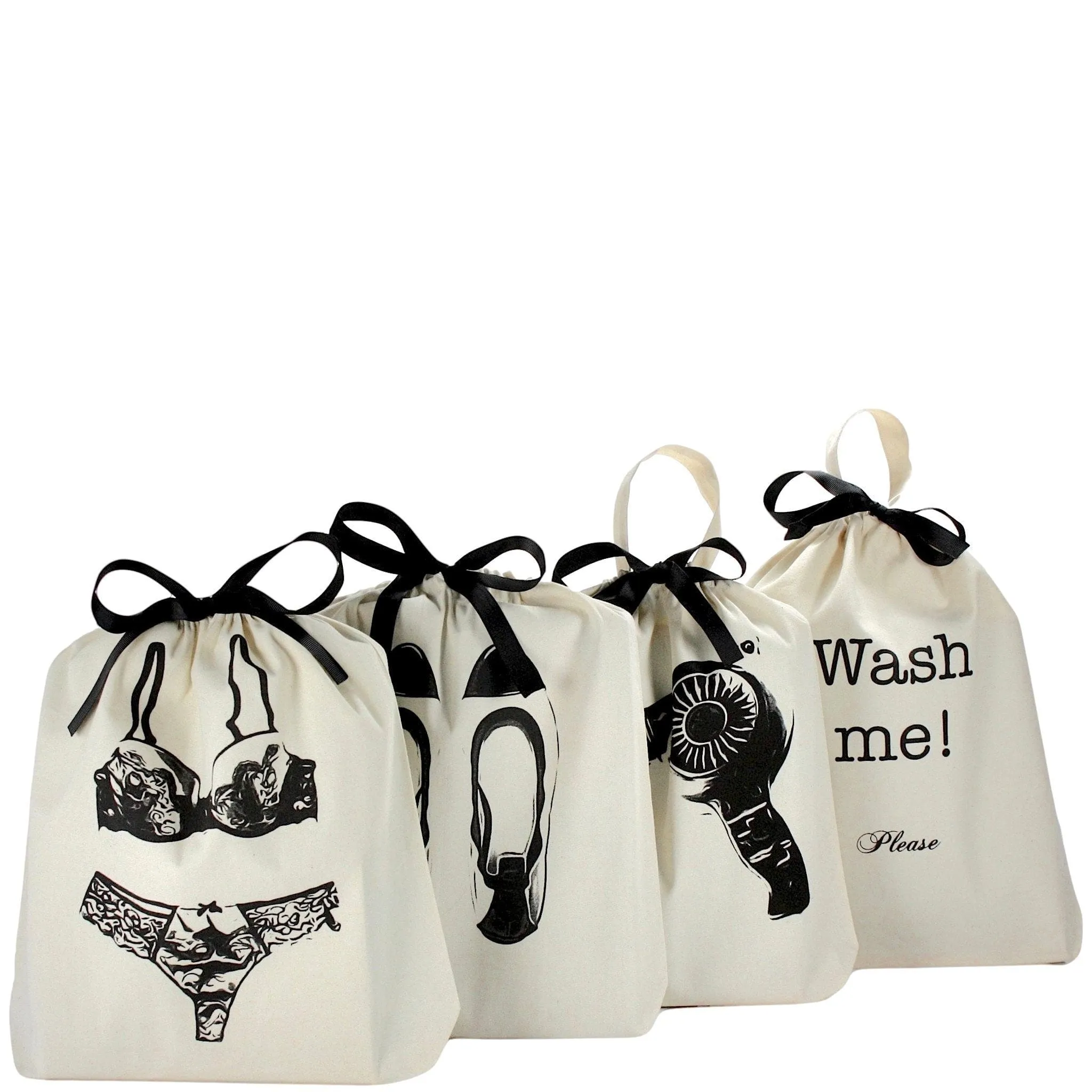CUSTOM Packing & Organizing Bags Cream, Women's Travel Set 4-pack