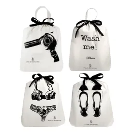 CUSTOM Packing & Organizing Bags Cream, Women's Travel Set 4-pack