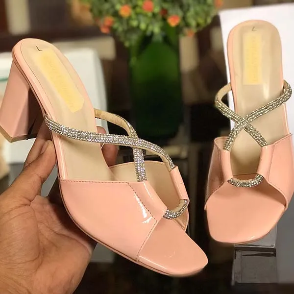 Designer Soft Brand Logo Heels