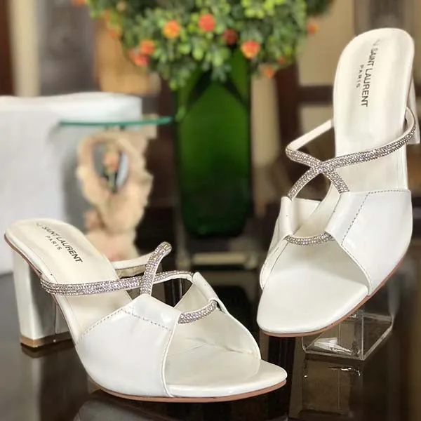 Designer Soft Brand Logo Heels