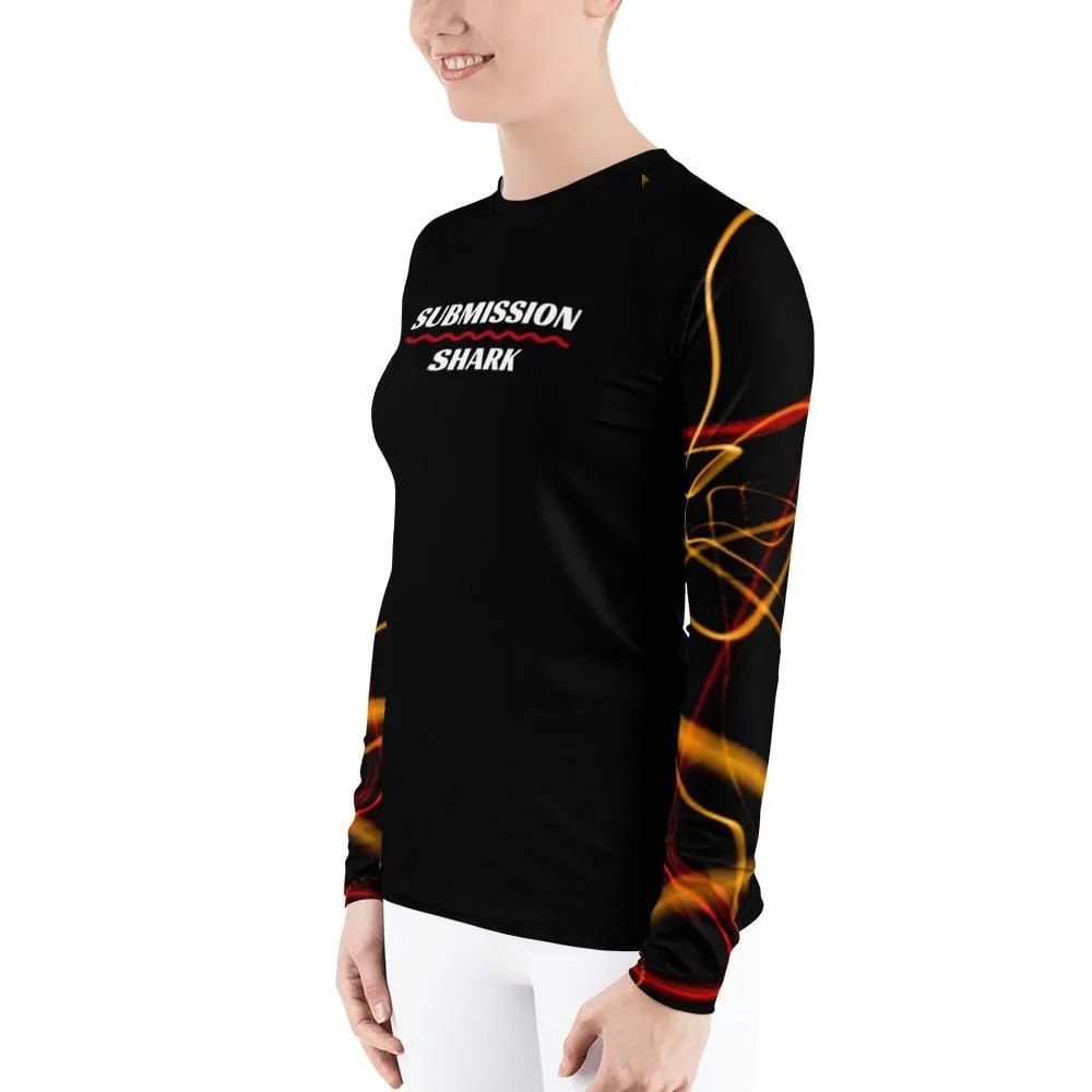 Electric Flow ~ Women's Rash Guard