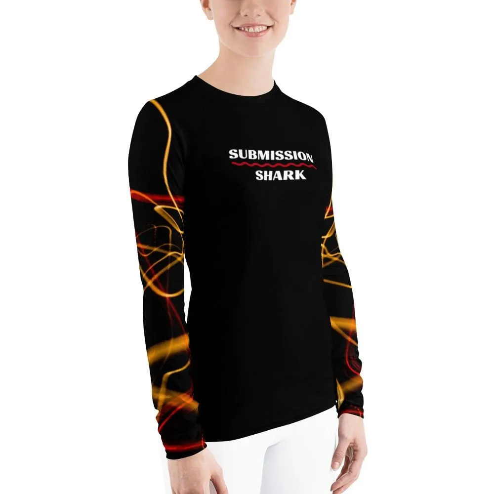 Electric Flow ~ Women's Rash Guard