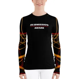 Electric Flow ~ Women's Rash Guard