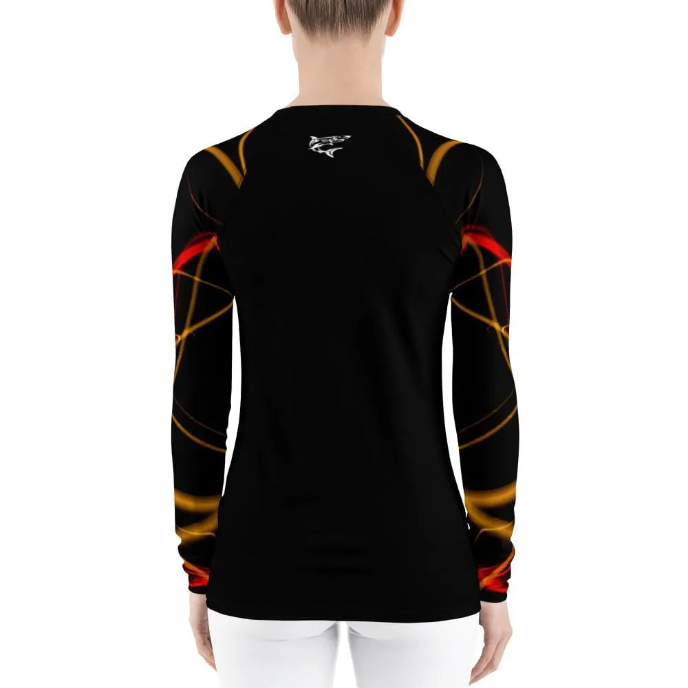 Electric Flow ~ Women's Rash Guard