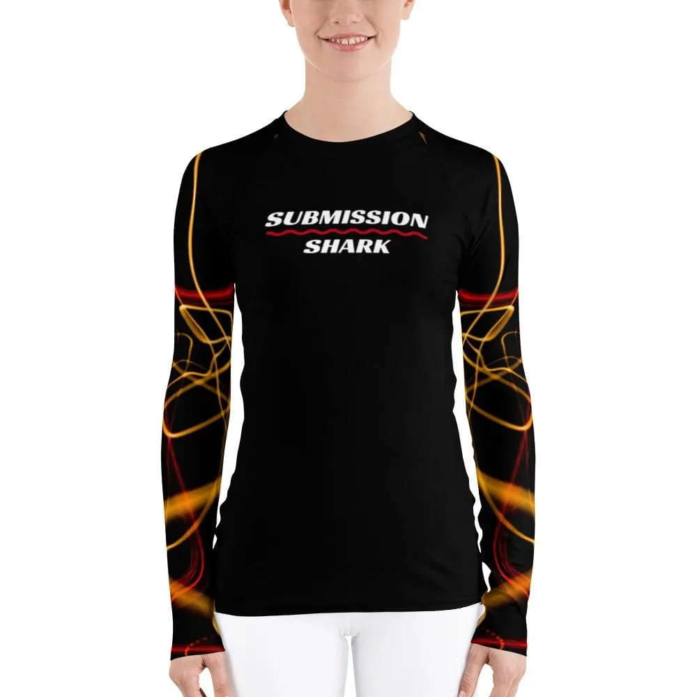 Electric Flow ~ Women's Rash Guard
