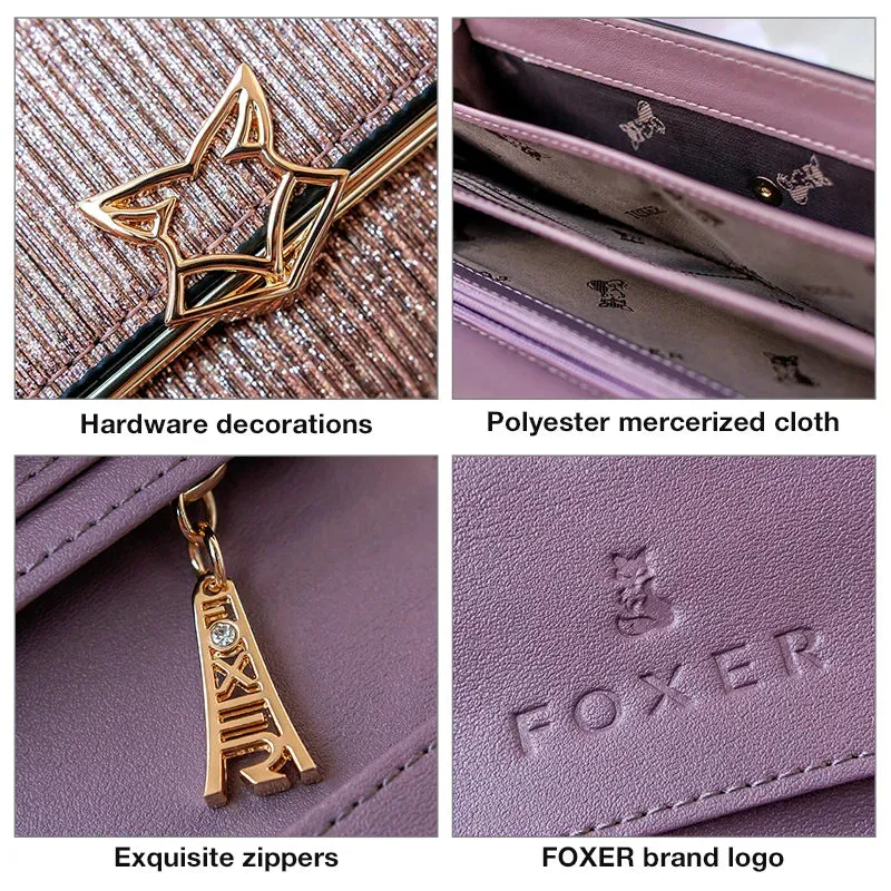FOXER Brand Split Leather Wallets