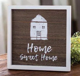*Home Framed Sign w/ Easel - Home Sweet Home