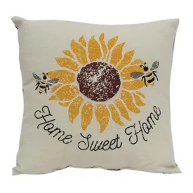 *Home Sweet Home Bees & Sunflower Pillow