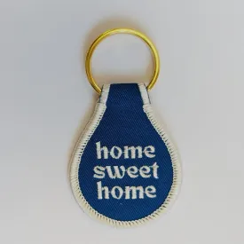 HOME SWEET HOME EMBROIDERED KEYCHAIN