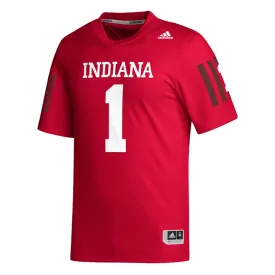 Indiana Hoosiers Adidas Football #1 Replica Crimson Jersey