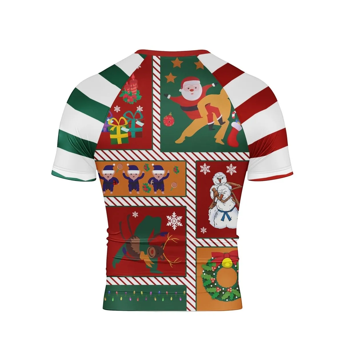 Jiu Jitsu Christmas Short Sleeve Rash Guard