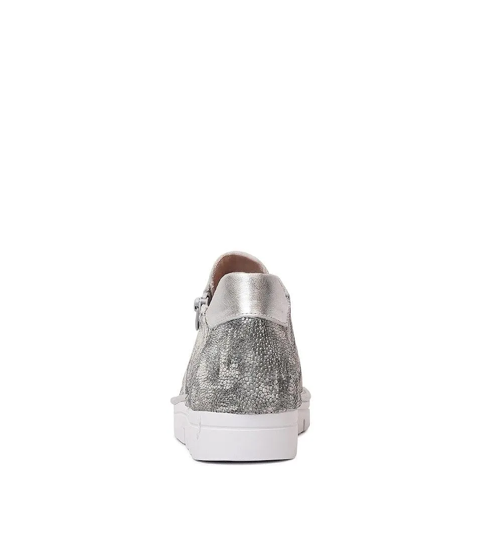 Js-2001 Grey Multi Leather Sneakers