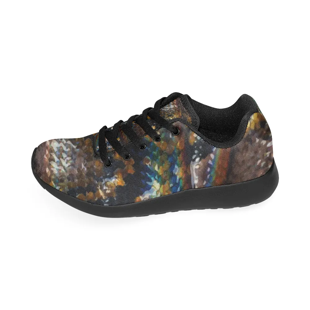 Kids Snake Print Canvas Sneakers