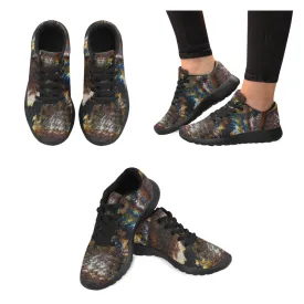 Kids Snake Print Canvas Sneakers