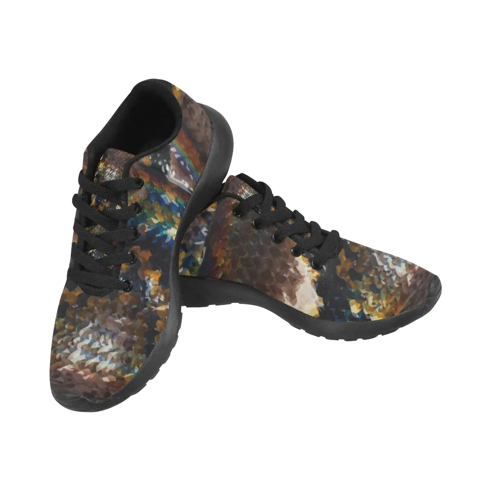 Kids Snake Print Canvas Sneakers