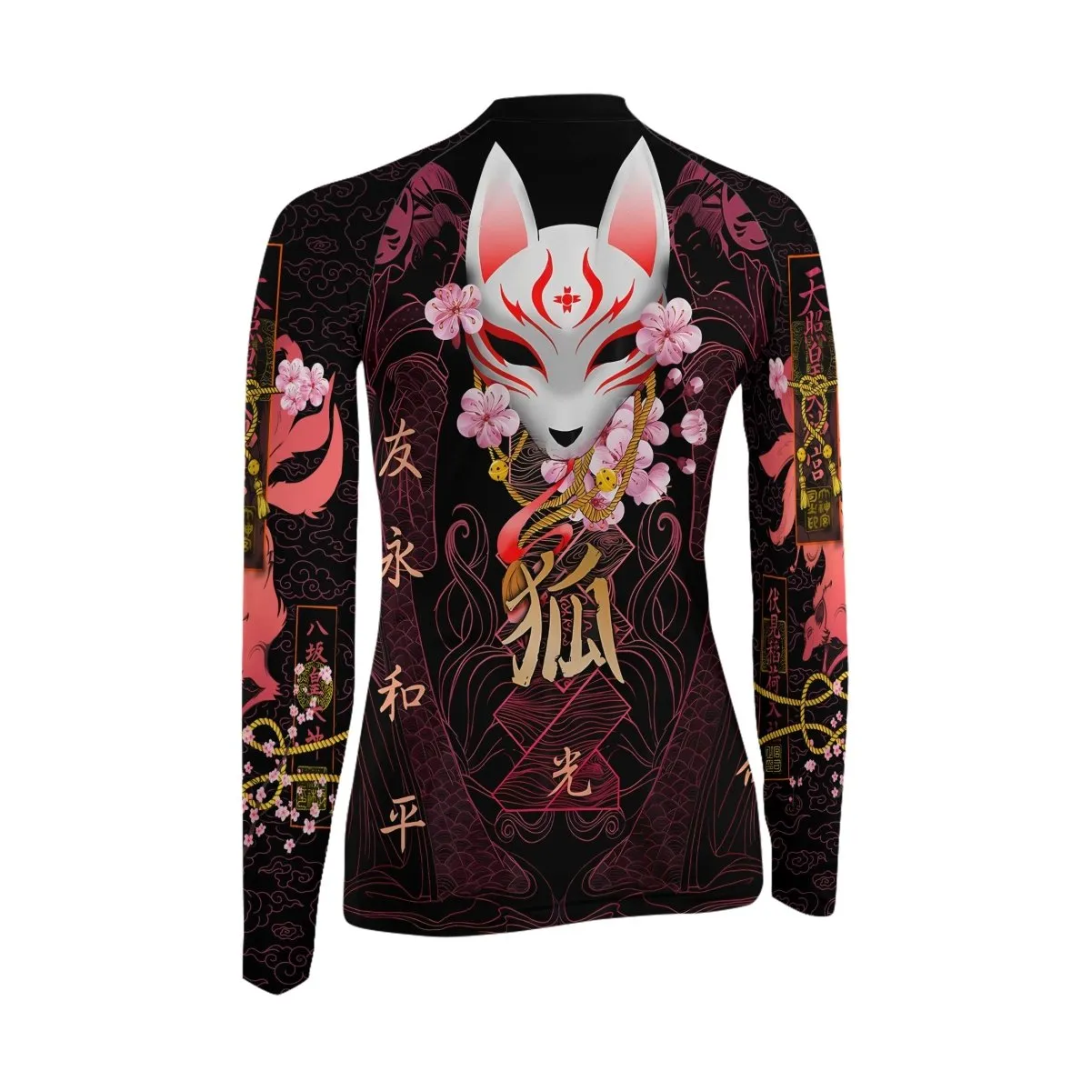 Kitsune Mask Women's Long Sleeve Rash Guard