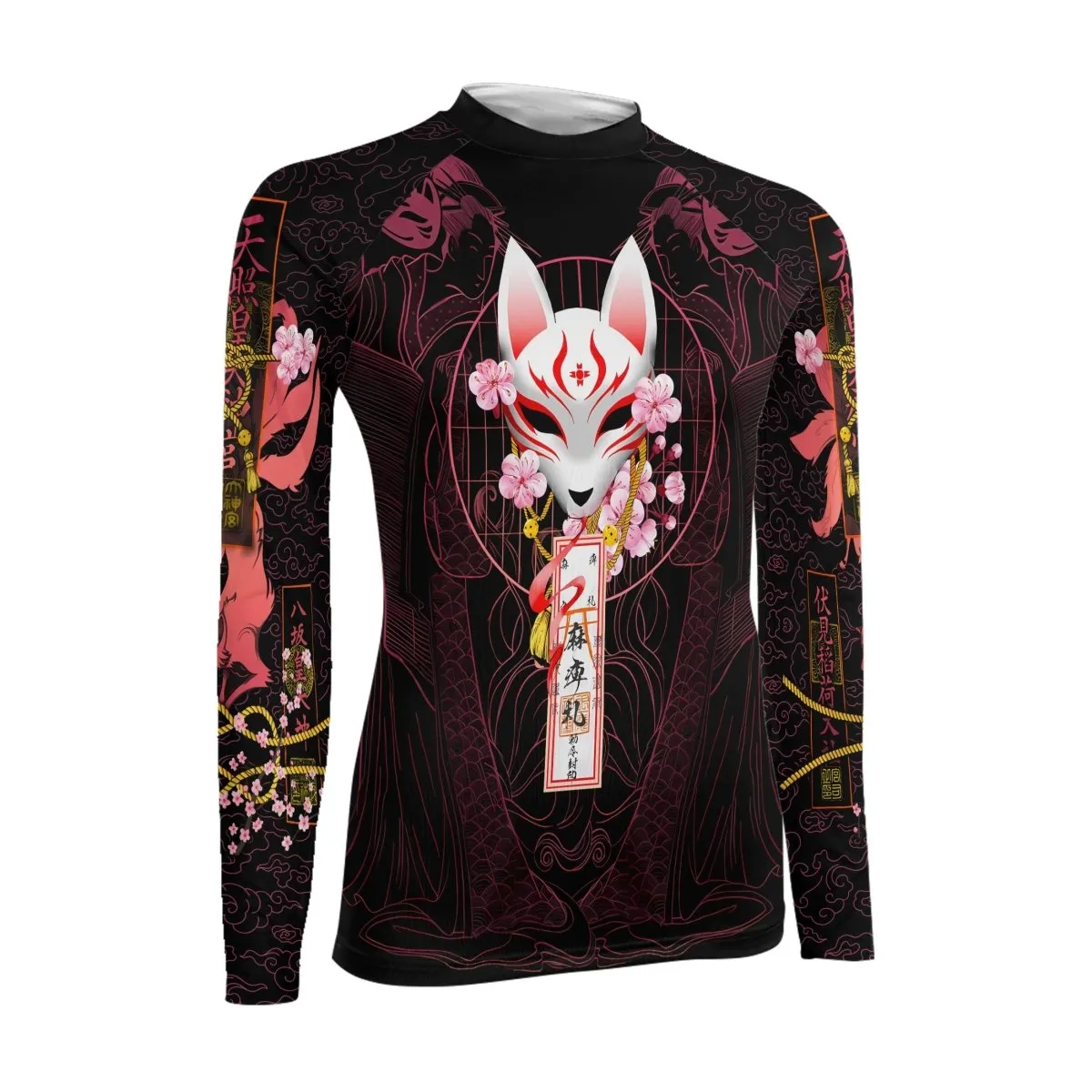 Kitsune Mask Women's Long Sleeve Rash Guard