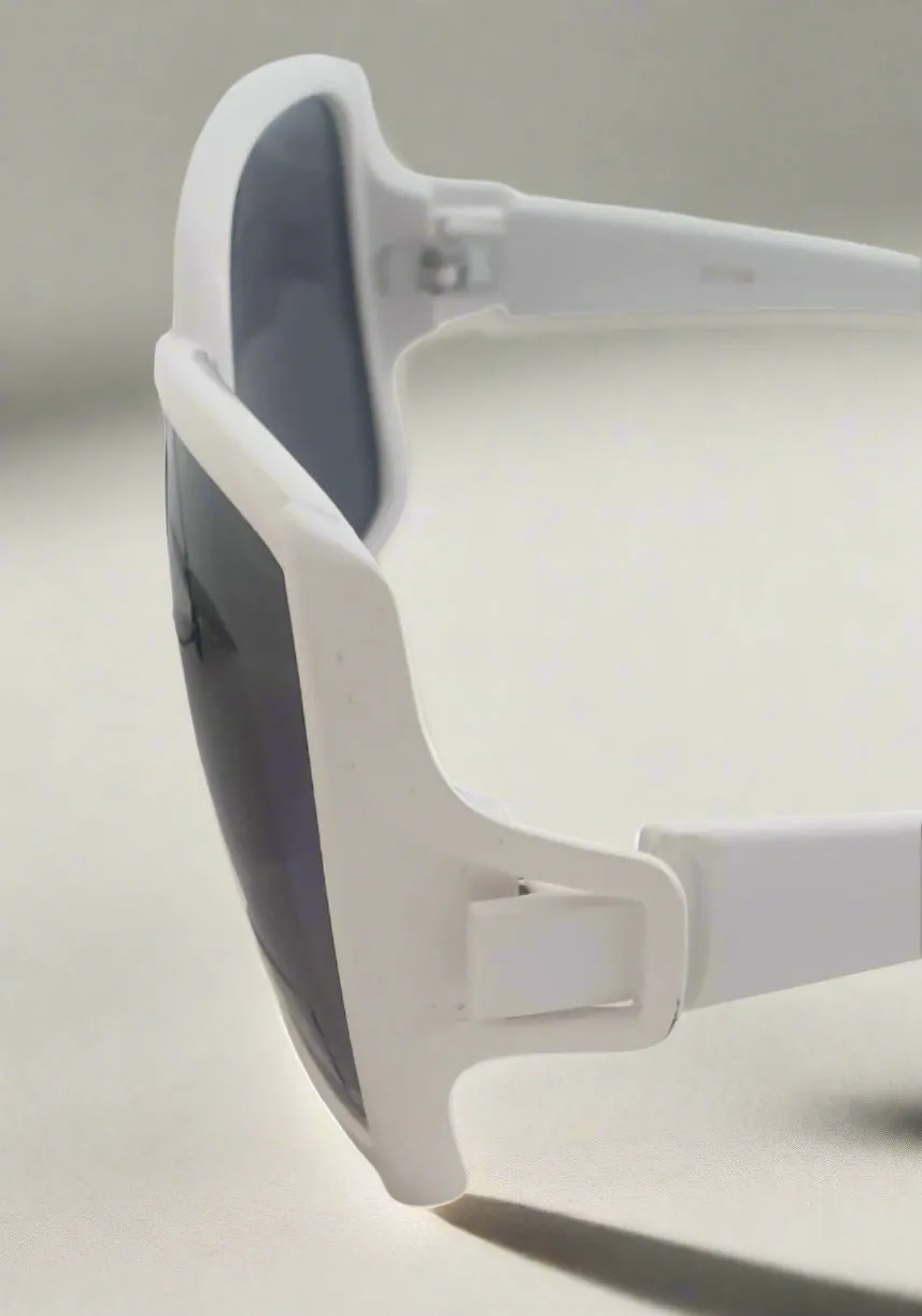 Lara White Retro Shape Sunglasses