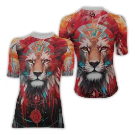Lion Native Women's Short Sleeve Rash Guard