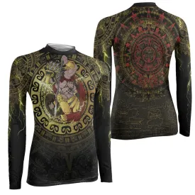 Mighty Aztec Warrior Women's Long Sleeve Rash Guard